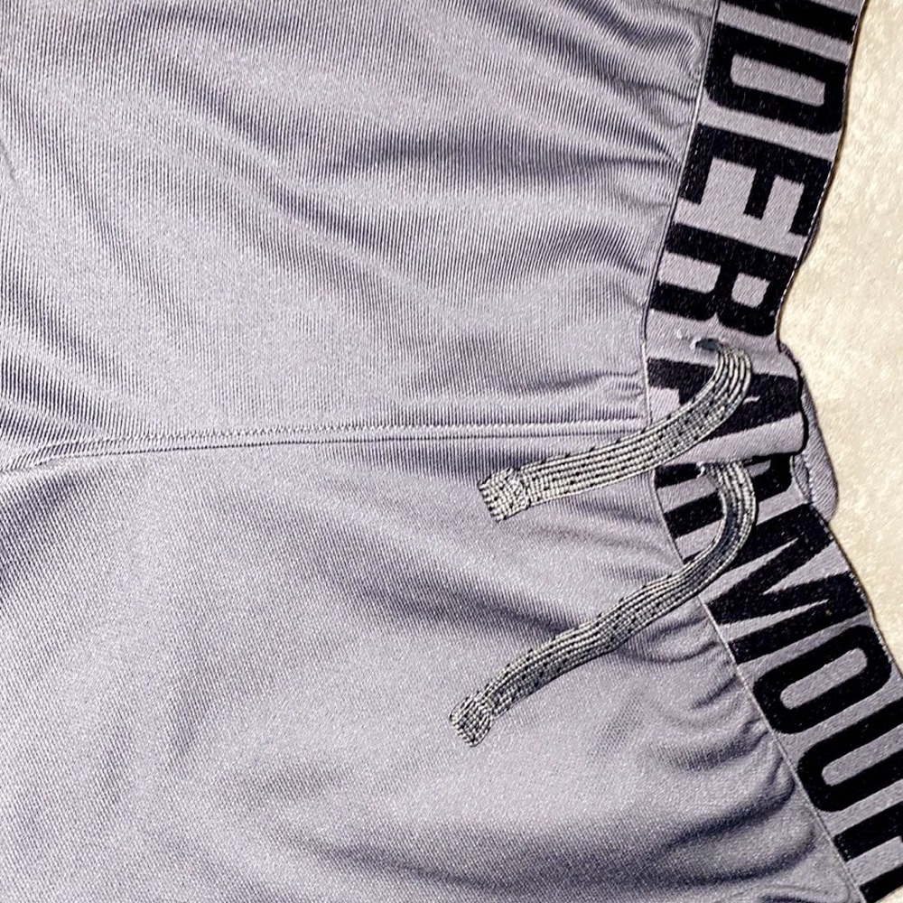 grey under armor shorts